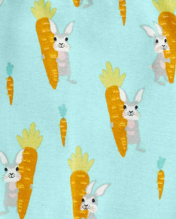 Boys Bunny Snug Fit Cotton Pajamas - Gymmies