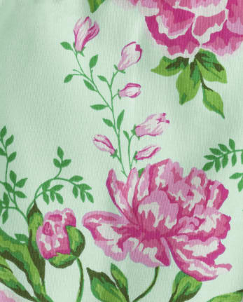 Leggings capri florales para niñas - Time for Tea