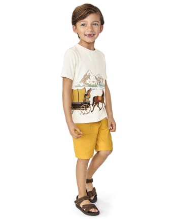 Boys Chino Shorts - Country Trail