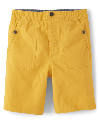 Boys yellow chino shorts new arrivals