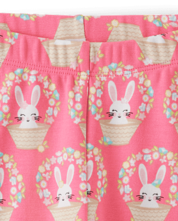 Leggings Capri à paniers pour filles - Fêtes de printemps