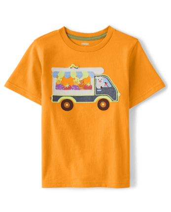 Boys Embroidered Truck Top - Little Sprout