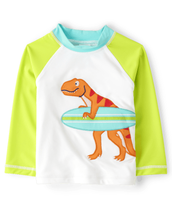 Rashguard Dino brodé pour garçons - Splish-Splash