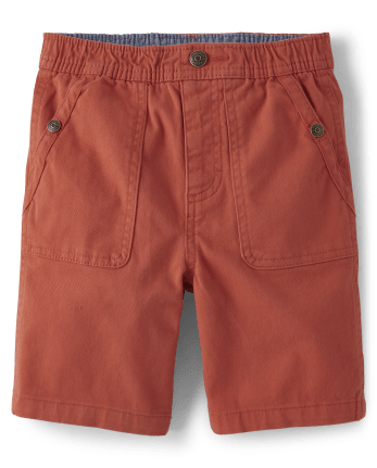 Orange Chino Shorts