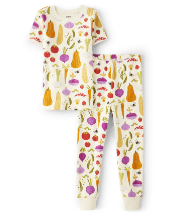 Unisex Vegetable Cotton 2-Piece Pajamas - Gymmies