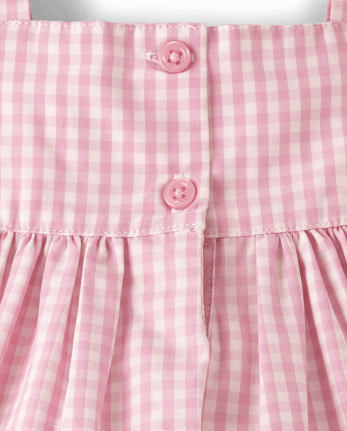 Vestido Bebé Niña Vichy Bordado Conejita - Celebraciones Primavera