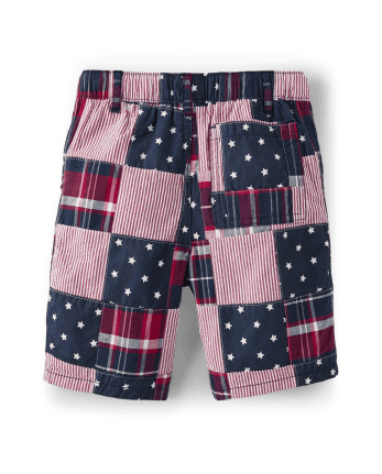 Shorts sin cordones Madras para niños - American Cutie