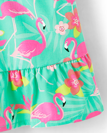 Jupe-short Fille Flamingo Ruffle - Tropical Paradise