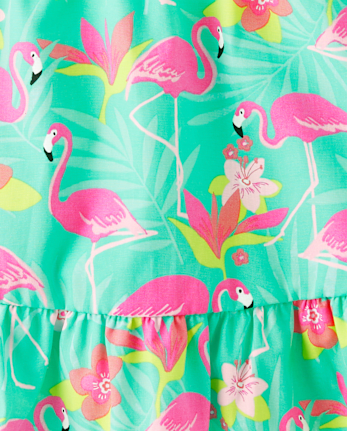 Jupe-short Fille Flamingo Ruffle - Tropical Paradise