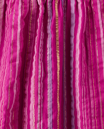 Girls Striped Tank Top - Island Spice