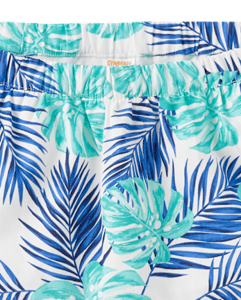 Girls Tropical Leaf Ruffle Skort - Save the Seas