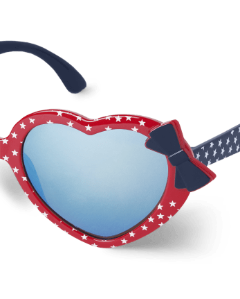 Girls Heart Sunglasses - American Cutie
