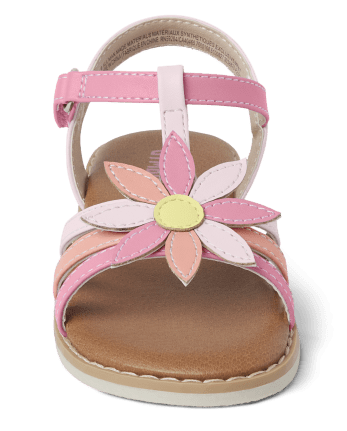 Girls Applique Flower Sandals - Fairytale Forest