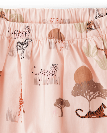 Jupe-short Fille Animal Ruffle - Safari