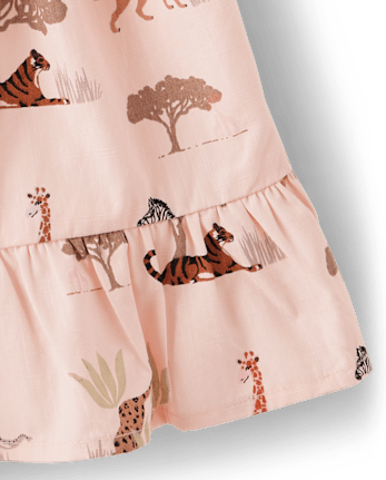 Jupe-short Fille Animal Ruffle - Safari
