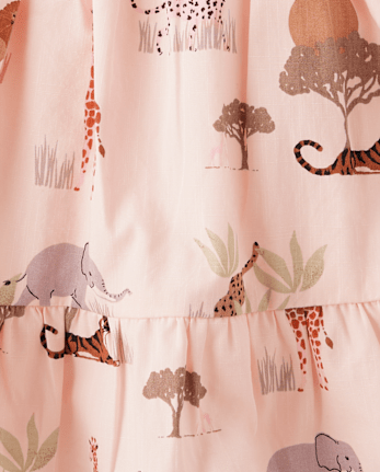 Jupe-short Fille Animal Ruffle - Safari