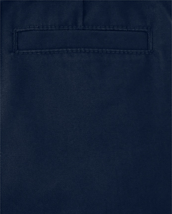 Boys Wrinkle-Resistant Belted Chino Shorts - Uniform
