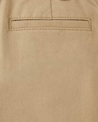 Boys Wrinkle-Resistant Belted Chino Shorts - Uniform