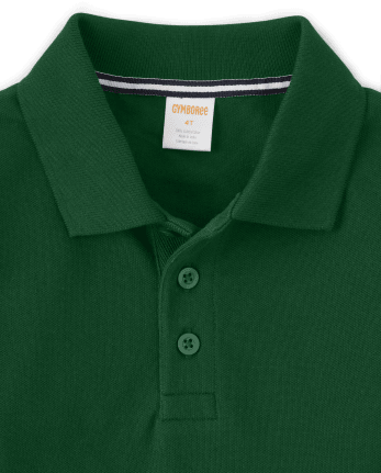 Boys Short Sleeve Polo Shirt - Uniform | Gymboree - FIR