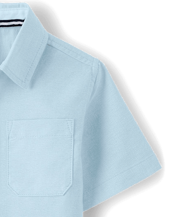Boys Wrinkle-Resistant Oxford Button Up Shirt - Uniform