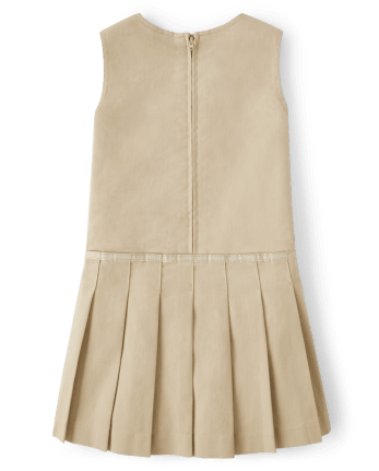 Girls Wrinkle-Resistant Pleated Jumper - Uniform