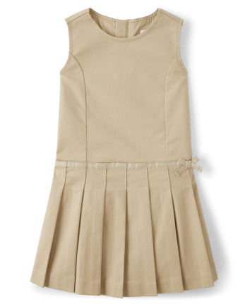 Girls Wrinkle-Resistant Pleated Jumper - Uniform