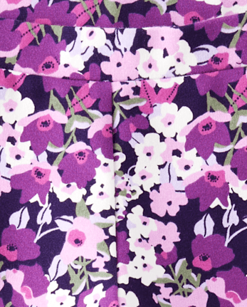 Girls Floral Ponte Jeggings - Magical Meadow
