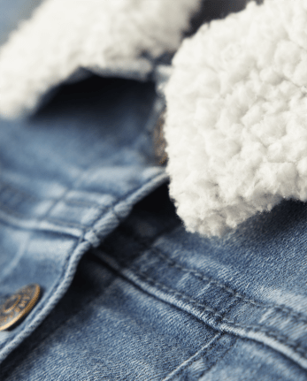 Fille Applique Tournesol Denim Veste - Happy Harvest