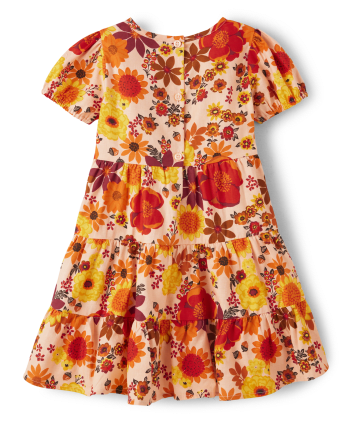 Baby Girls Short Sleeve Floral Print Woven Dress 2-Piece Outfit Set -  Homegrown by Gymboree