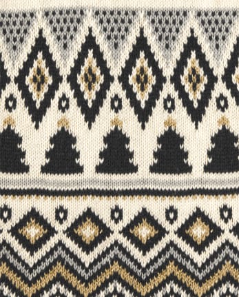 Girls Intarsia Fairisle Sweater Dress - Winter Wonderland