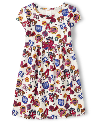 Peignoir Babydoll Fille Varsity Patch - École préparatoire