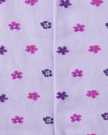 Girls Owl Floral Tights 2-Pack - Magical Meadow