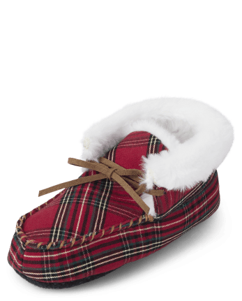Kids Plaid Slippers - Gymmies