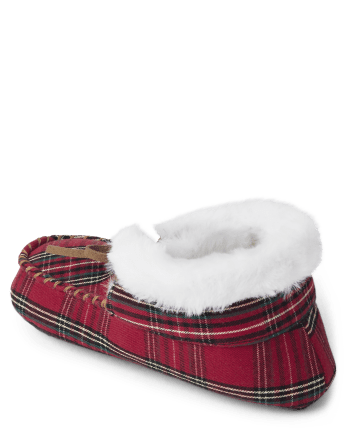 Kids Plaid Slippers - Gymmies