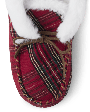 Kids Plaid Slippers - Gymmies