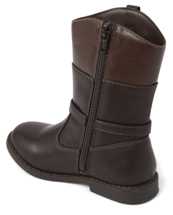 Girls Tall Faux Leather Riding Boots | Gymboree - BROWN