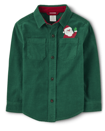 Monogrammed Kids Button Down Tunic