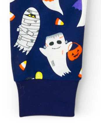 Boys Ghost Snug Fit Cotton Pajamas