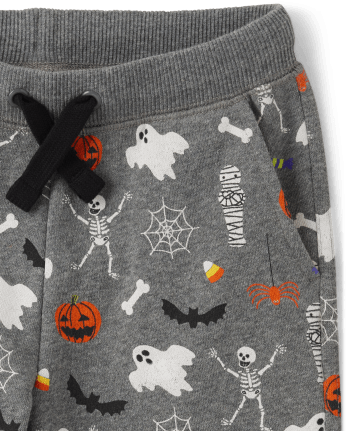Boys Halloween Fleece Jogger Pants - Trick or Treat