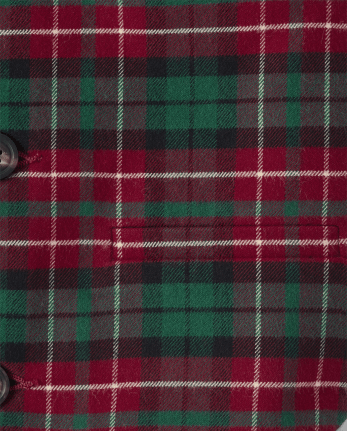 Gilet sergé à carreaux garçon - A Royal de Noël