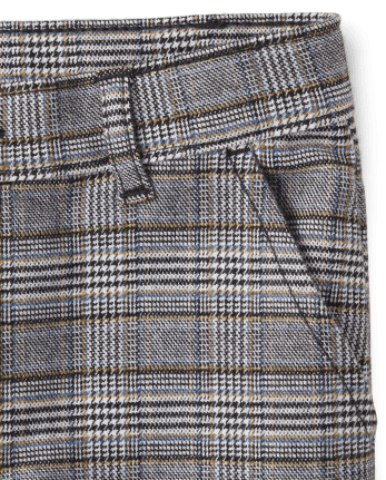 Boys plaid dress pants hot sale