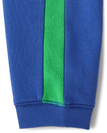 Boys Colorblock Fleece Pull On Jogger Pants - Very Merry