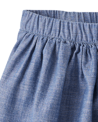 Falda pantalón Ric Rac Chambray para niña - Apple Orchard