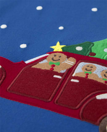 Camiseta Trucker navideña bordada para niño - Very Merry