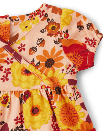 bébés filles Maman et moi Floral Flannel Tiered Robes - Happy Harvest