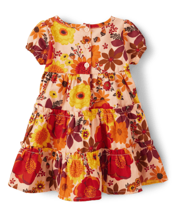 bébés filles Maman et moi Floral Flannel Tiered Robes - Happy Harvest