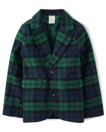 Boys best sale plaid coat