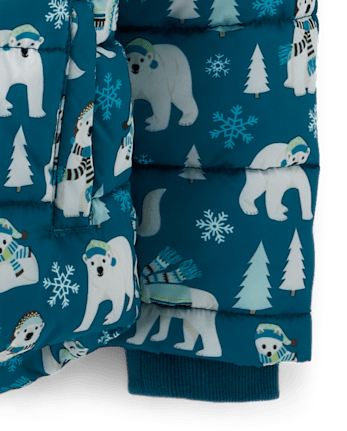 Doudoune Ours Polaire Garçon - Nordic Adventure