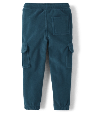 Boys Glacier Fleece Cargo Jogger Pants - Nordic Adventure