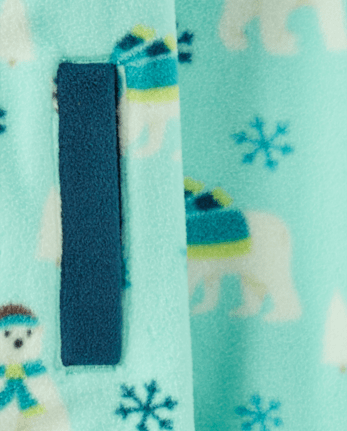 Boys Polar Bear Glacier Fleece Half-Zip Pullover - Nordic Adventure